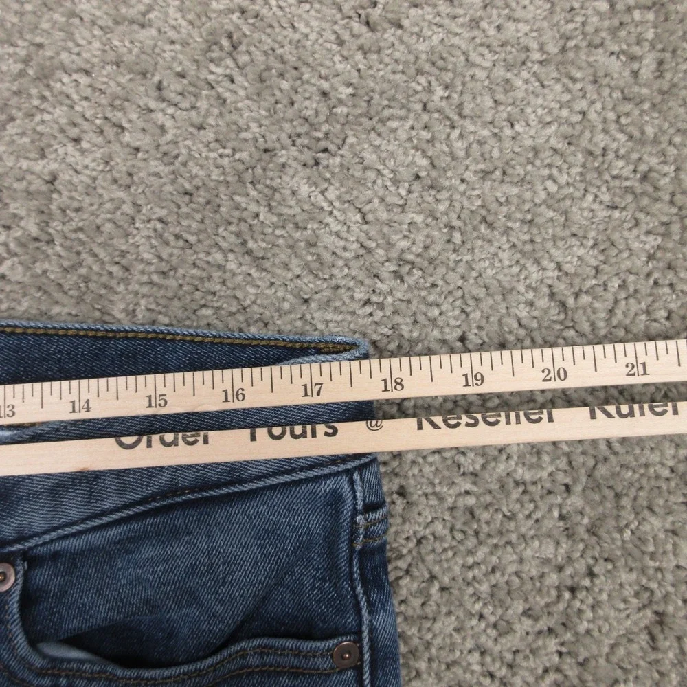Banana Republic Jeans Mens 35x32 Blue Legacy Slim‎ Fit Faded Whisker Denim Pants
